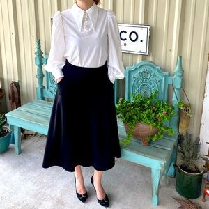 SHEIN White Puff Sleeved Blouse